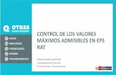 CONTROL DE LOS VALORES MÁXIMOS ADMISIBLES EN EPS RAT