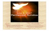 June 4, 2017 Pentecost Sunday - Incarnation Church