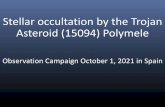 Stellar occultation by the Trojan Asteroid (15094) Polymele
