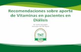 Recomendaciones sobre aporte de Vitaminas en pacientes en ...