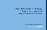 More financial flexibility. More cost control. More peace ...