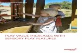 PLAY VALUE INCREASES WITH SENSORY PLAY FEATURES