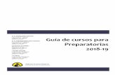 Guía de cursos para Preparatorias 2018-19