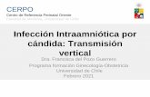 Infección Intraamniótica por cándida: Transmisión vertical