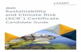 2020 Sustainability and Climate Risk (SCR ) Certificate