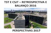 BALANÇO 2016 – TST E CSJT - Institucional