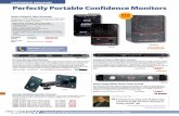 conFidence Monitors perfectly portable confidence Monitors
