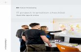 IT project transition checklist - Future Processing