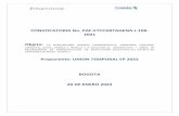 Proponente: UNION TEMPORAL EP 2022 BOGOTA 20 DE ENERO …