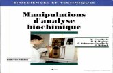 Manipulations d'analyse biochimique