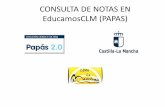 CONSULTA DE NOTAS EN EducamosCLM (PAPAS)