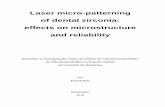 Laser micro-patterning of dental zirconia: effects on ...