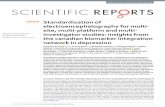 Standardization of electroencephalography for multi-site ...