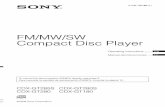 FM/MW/SW Compact Disc Player - Sony Latin