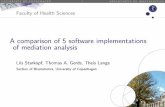 A comparison of 5 software implementations of mediation ...