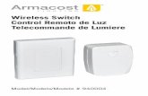 Wireless Switch Control Remoto de Luz Telecommande de Lumiere