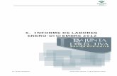 5. INFORME DE LABORES ENERO-DICIEMBRE 2012