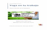Universidad Miguel Hernández Yoga en tu trabajo