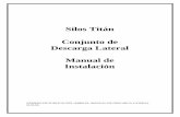 Silos Titán Conjunto de Descarga Lateral Manual de Instalación