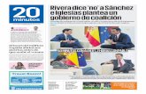 Rivera dice ‘no’ a Sánchez e Iglesias plantea un gobierno ...