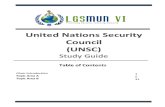 LGSMUN VI UNSC Study Guide