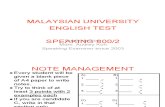 MUET-Notes for Speaking test