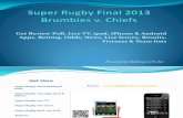 2013 Super 15 Rugby Final Apps for iPad, iPhone