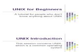 UNIX for Beginners