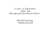 Weston Anthony Las Claves de La Argumentacion