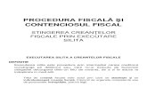 PROCEDURA FISCALA - Executarea Silita a Creantelor Fiscale