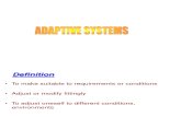Adaptive Systems1