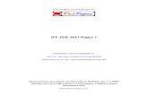 IIT JEE 2013 Paper 1 - Practice material for iit aspirant