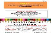 introduction to grammar teaching grammar