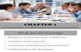 Chapter 1 - Intro to Workplace Communication