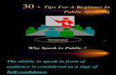 30 Tips for Public Speaking