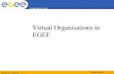 Biomed tutorial 1 Enabling Grids for E-sciencE INFSO-RI-508833 Virtual Organisations in EGEE