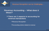 Revenue Recognition AR