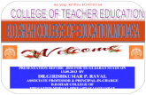 IN-SERVICE TRAINING BY C.T.E.,B.D.SHAH COLLEGE OF EDUCATION,MODASA,GUJARAT