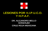 LESIONES POR H.I.P.U.C.O. Y H.P.A.F. DR. ALEJANDRO BELLO GONZALEZ CRUZ ROJA MEXICANA