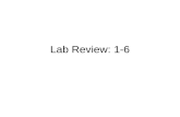 Lab Review: 1-6 AP Biology Lab Review Lab 1: Diffusion & Osmosis
