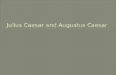 Julius Caesar and Augustus Caesar