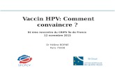 Vaccin HPV : comment convaincre ?