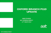 MY CONSULTANCY OXFORD BRANCH P11D UPDATE MIKE EVANS MY CONSULTANCY 14 TH March 2012