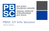 PBSC UY Info Session