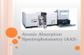 Atomic absorption spectrophotometry (aas)