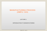 Manufacturing Process - Intro to Manufacturing