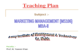 Marketing Management-MY Khan