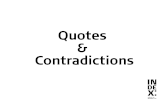 Quotes & Contradictions