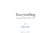 Storytelling using Javascript HTML5 CSS3