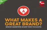 What makes a great brand?